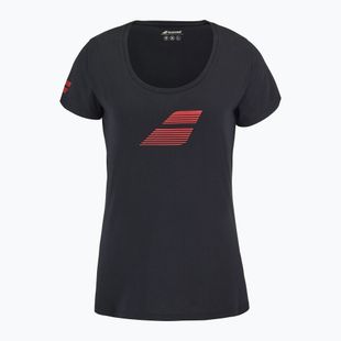 Dámske tričko Babolat Exercise Flag W black/black
