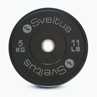 Olympijský bumper kotúč Sveltus Training Olympic Disc 5 kg black