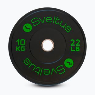 Olimpijský bumper kotúč Sveltus Training Olympic Disc 10 kg black