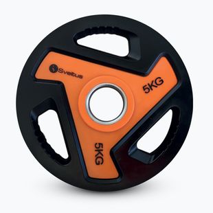 Olympijský kotúč Sveltus Olympic Disc With Handles 5 kg black