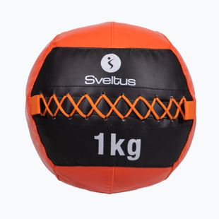 Lopta Svetlus Wall Ball 1 kg čierna/červená