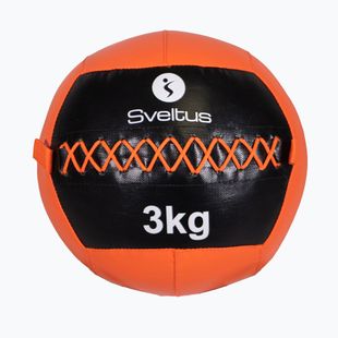 Lopta Svetlus Wall Ball 3 kg čierna/červená