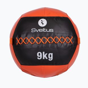 Lopta Svetlus Wall Ball 9 kg čierna/červená