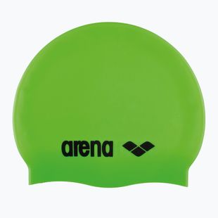 Detská plavecká čiapka arena Classic Silicone Jr acid lime/black