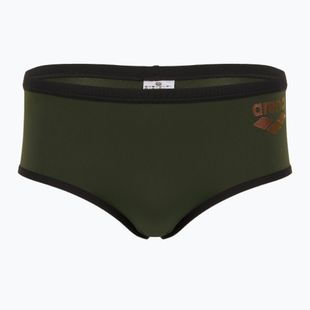 Pánske plavecké boxerky arena One Low Waist Short Big Logo dark sage/black