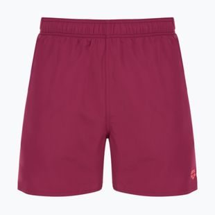 Pánske plavecké šortky arena Fundamentals Boxer R dark purple/calypso coral