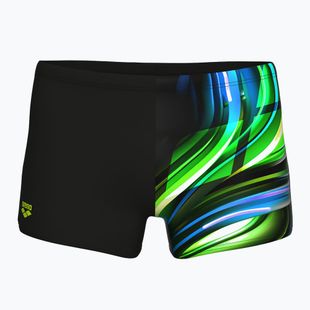 Pánske plavky boxerky arena Bloom Swim Short multi black/black
