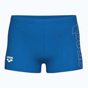 Detské plavky boxerky arena Logo Swim Short blue river/white