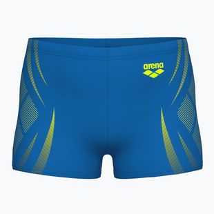 Detské plavky boxerky arena Poseidonia Swim Short blue river/artic lime
