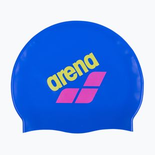 Plavecká čiapka arena Big Logo neon blue/shocking pink/yellow star