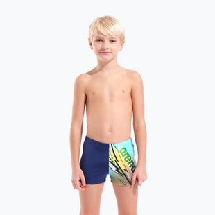 Chlapčenské plavecké boxerky arena Loud Swim Short navy/multi