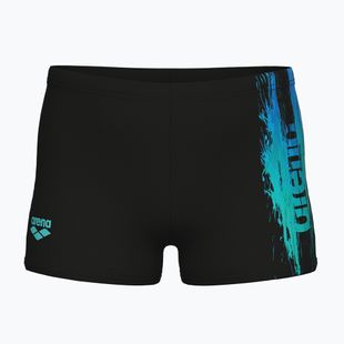 Chlapčenské plavecké boxerky arena Loud Swim Short black/black multi