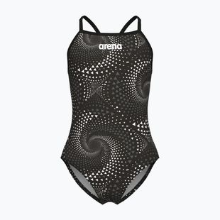 Detské jednodielne plavky arena Fireflow Lightdrop Back black/team black