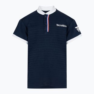 Detské tenisové tričko Tecnifibre Polo blue 22F3PO F3