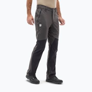 Pánske turistické nohavice Millet Lapiaz dark grey/ black
