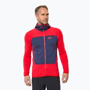 Pánska mikina Millet Fusion Grid Hoodie red