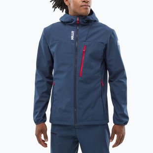 Pánska softshellová bunda Millet Seneca Shield Hoodie saphir