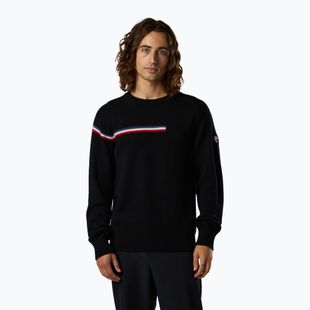 Pánsky sveter Rossignol Odysseus Crew Merino black