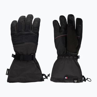 Pánske lyžiarske rukavice Rossignol Leather Mix black