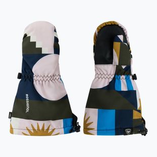 Detské lyžiarske rukavice Rossignol Mittens R-Shell Dry jr potpourri dazzle blue