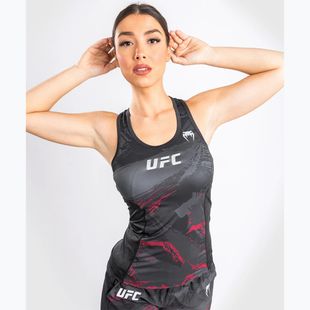 Dámske tričko Venum UFC Authentic Fight Week 2.0 Performance black/red Longsleeve