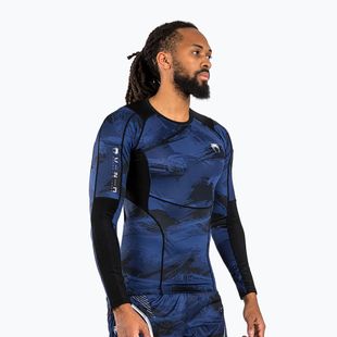 Pánsky chránič Venum Electron 3.0 Rashguard navy Longsleeve