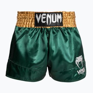 Pánske tréningové šortky Venum Classic Muay Thai green/gold/white