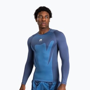 Pánsky tréningový longsleeve Venum Attack Rashguard Longsleeve navy blue
