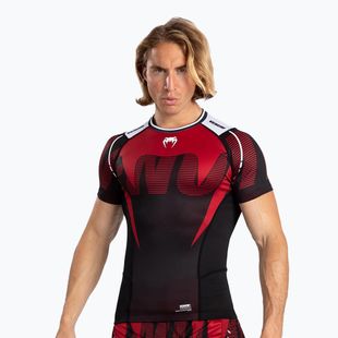 Pánske tričko Venum Adrenaline Rashguard SS black/red