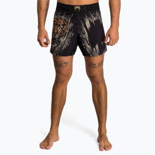Pánske tréningové šortky Venum Tiger Men'S Fight Shorts black/neon orange