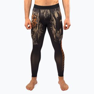 Pánske tréningové legíny Venum Tiger Men's Spats black/neon orange