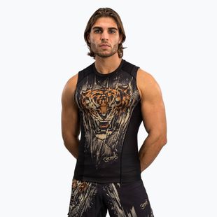 Venum Tiger Pánske tielko bez rukávov Rashguard black/neon orange