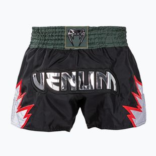 Pánske tréningové šortky Venum Inferno Muay Thai deep black/khaki