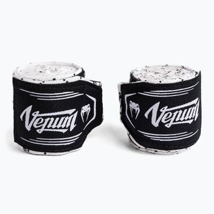 Boxerské bandáže Venum Hand Wraps 250 cm white/black