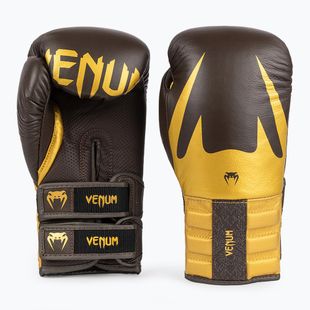 Boxerské rukavice Venum Reverso Boxing chocolate/gold