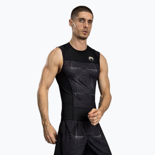 Venum G-Fit Air Pánske tielko bez rukávov Rashguard deep black/desert sand
