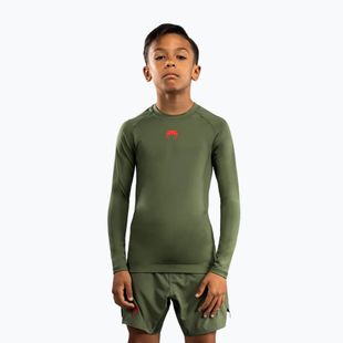 Detské tréningové tričko longsleeve Venum Contender Rashguards Jr khaki