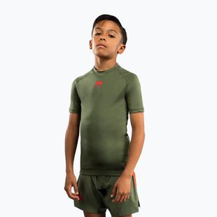 Detské tréningové tričko Venum Contender Rashguards Jr khaki