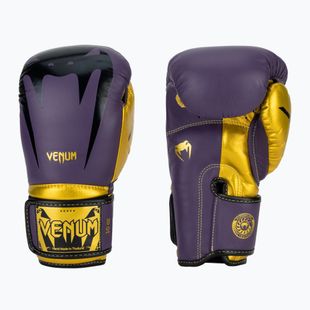 Venum Giant 3.0 tmavo fialové/zlaté boxerské rukavice