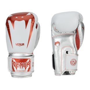 Venum Giant 3.0 červené/strieborné boxerské rukavice