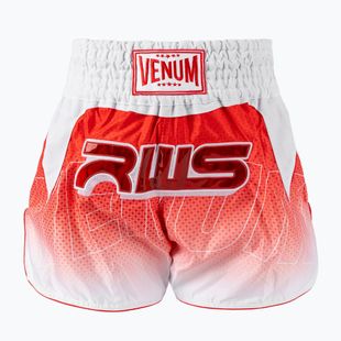 Pánske tréningové šortky Venum x RWS 2.0 Muay Thai white/red