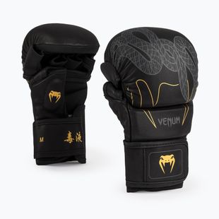 Boxerské rukavice Venum Serpenti Sparring black/silver/gold