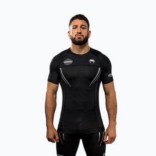 Pánske tréningové tričko Venum X WOW FC Rashguards black/silver grey