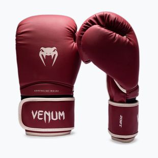 Boxerské rukavice Venum Contender 1.5 burgundy/sand