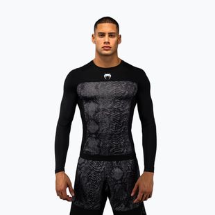Pánsky rashguard longsleeve Venum G-Fit Scales Rashguard black/charcoal grey