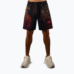 Pánske tréningové šortky Venum Quetzal Fury Training black/fury red/tangerine