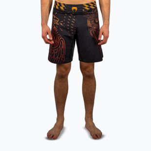 Pánske tréningové šortky Venum Quetzal Fury Fightshorts black/fury red/tangerine