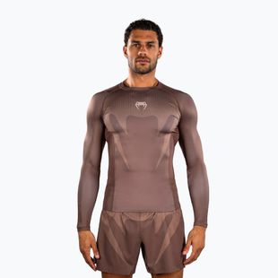 Pánsky rashguard longsleeve Venum No Gi Rashguards chocolate brown