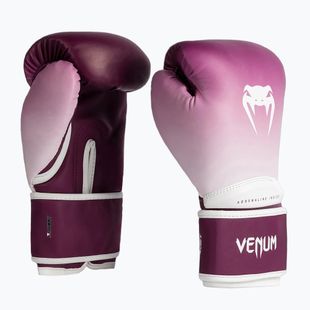 Dámske boxerské rukavice Venum Iris Boxing plum/white
