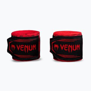 Boxerské bandáže Venum Tartan Handwraps 400 cm fury red